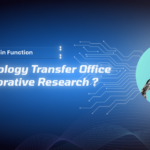 What is the main function of a technology transfer office concerning collaborative research?