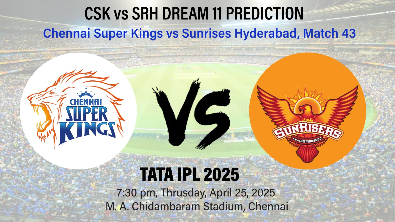 csk vs srh